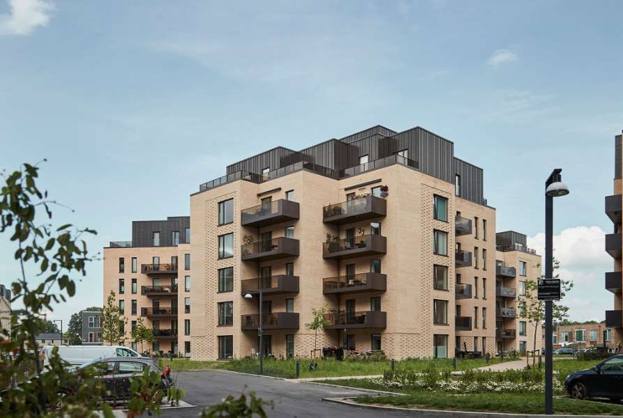 Stempelhusenes penthouselejligheder i IrmaByen beklædt med DS Nordic Klikfals, IrmaByen - Krydderivej 12, 2610 Rødovre